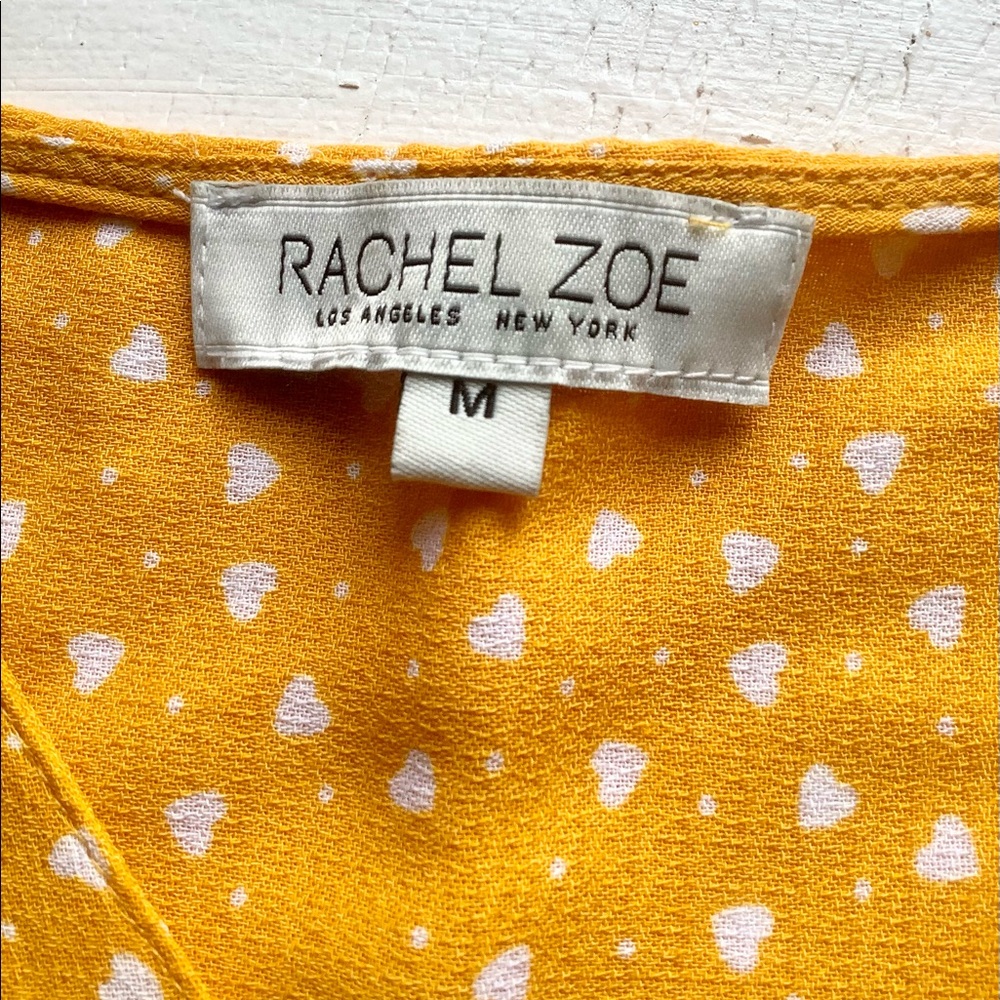 Rachel Zoe Heart Print Ruffle Top - Picture 3 of 7